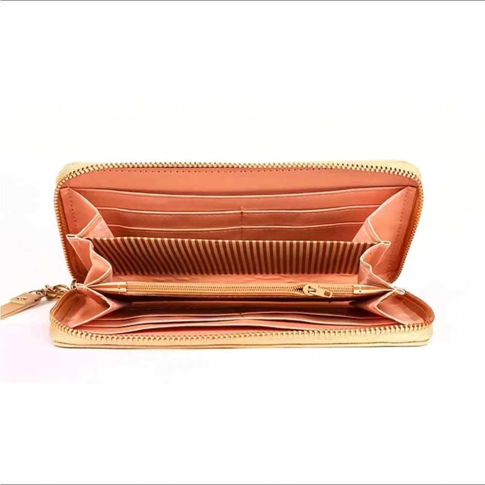 Minnie Mickey Mouse Wristlet Clutch  Convertible Long Wallet Dusty Pink - Picture 4 of 16